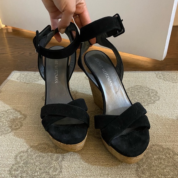 Stuart Weitzman like new wedge sandals size 8. Accepting offers!!! - Picture 3 of 8